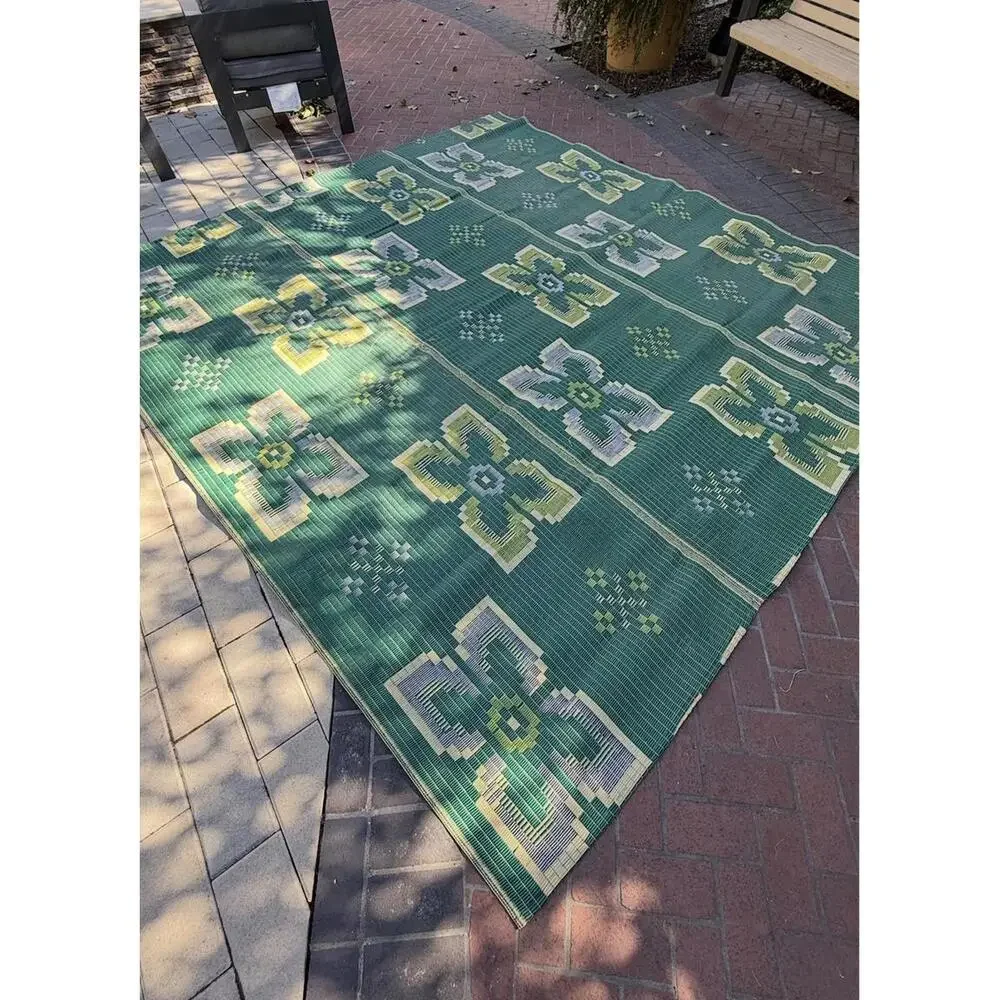 Fiji Tonga Samoa Plant Fibres Vintage Woven Floor Mat Unique Island Heirloom